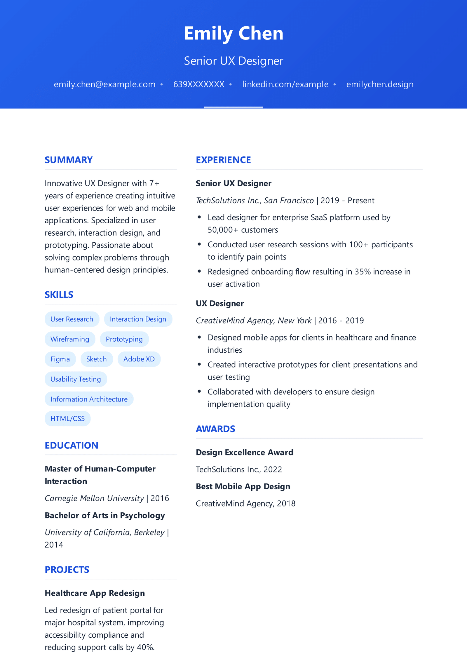 Executive Resume Template